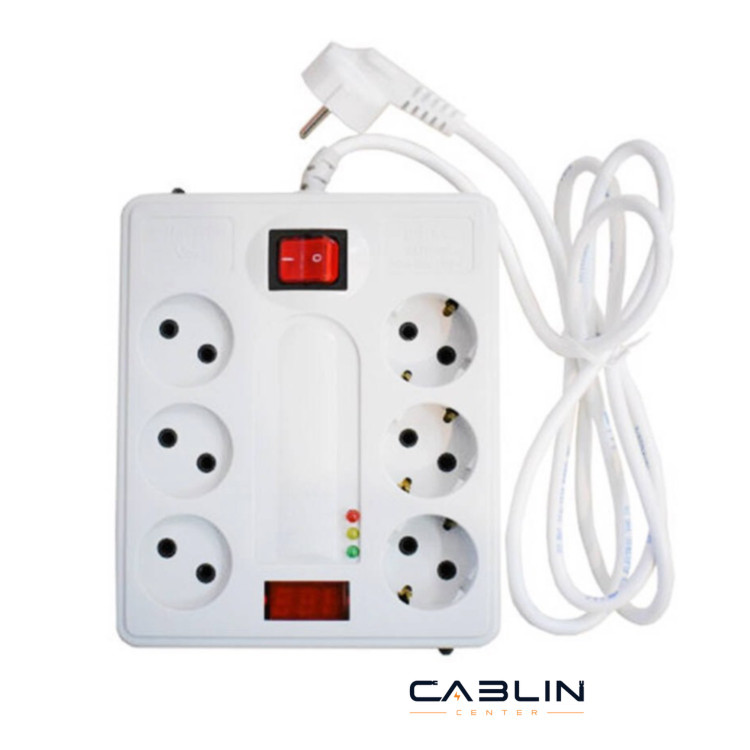 محافظ 6 خانه دیجیتالی با کابل ۵ متری پارت الکتریک (کد2160)