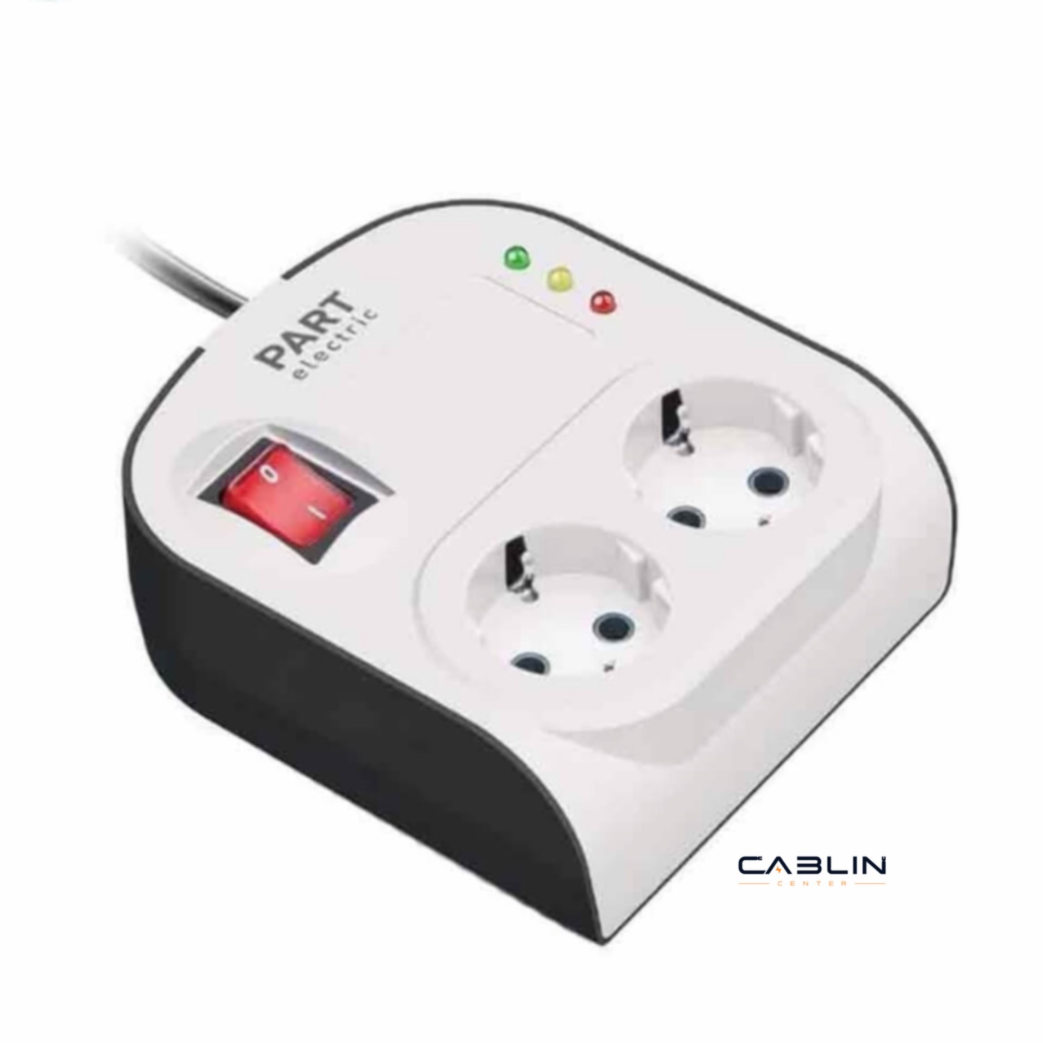 محافظ دو خانه ارت دار با کلید و کابل ۵ آنالوگ یخچال پارت الکتریک (کد8790)
